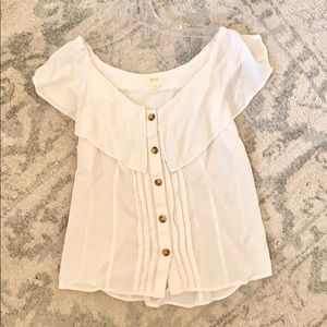 Anthropologie White Blouse